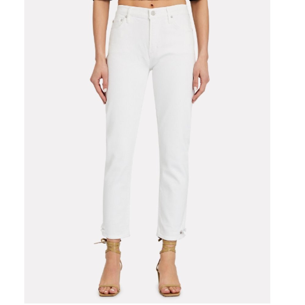 Agolde Women's Straight Leg Jeans - White